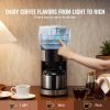 Coffee Maker with Grinder, 8 Cup Programmable Coffee Machine, Grind and Brew Coffee Maker with 24-Hour Timer for Auto Brew, Reusable Filter