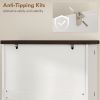 72" Tall Kitchen Pantry Cabinet, Farmhouse Storage Cabinet with 8 Door Racks and Adjustable Shelves, White
