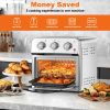 Family Size Air Fryer Toaster Oven Combo, 13QT, 360° Hot Air Circulation for Healthy Oil-Free Cooking, Multifunctional Convection Contertop Oven