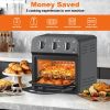 Family Size Air Fryer Toaster Oven Combo,13QT,360° Hot Air Circulation for Healthy Oil-Free Cooking, Multifunctional Convection Contertop Oven