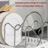 Pull-out pots and pans lid plate draining rack, cabinet built-in draining rack