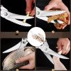 "Multi-Purpose Kitchen Shears - German Stainless Steel Construction - Perfect for Chicken, Fish & Vegetable Prep"