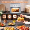 27.5QT 6-in-1 Air Fryer Toaster Oven Dropdown-Door 6-Slice Countertop Convection Oven for Air Frying, Baking, Roasting, Broiling & Grilling, 1600W